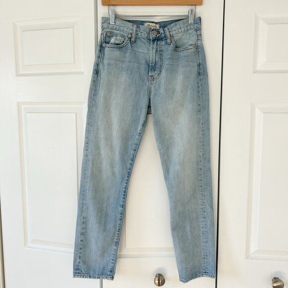 Madewell The Perfect Vintage Jean Light Wash High Rise Straight Leg 26 EUC - Picture 9 of 10